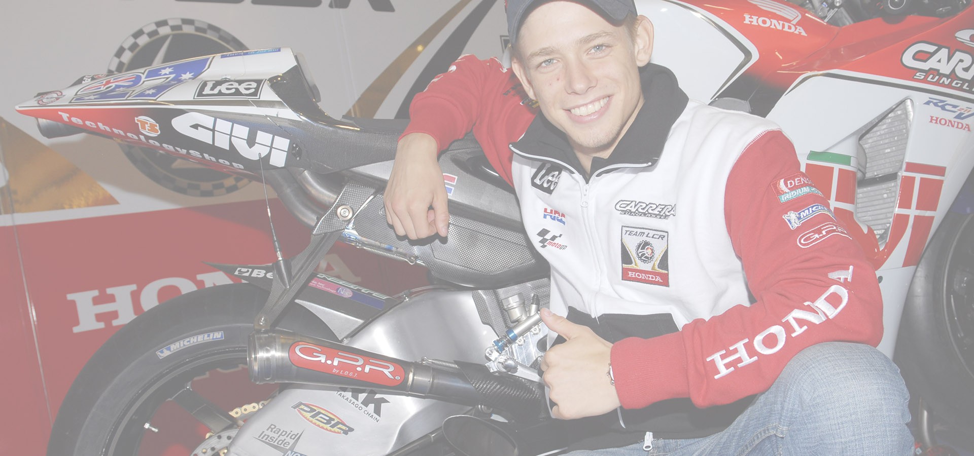 <B>CASEY STONER</B><BR><br />
MOTOGP CHAMPIONSHIP<BR>TEAM HONDA LCR 2006