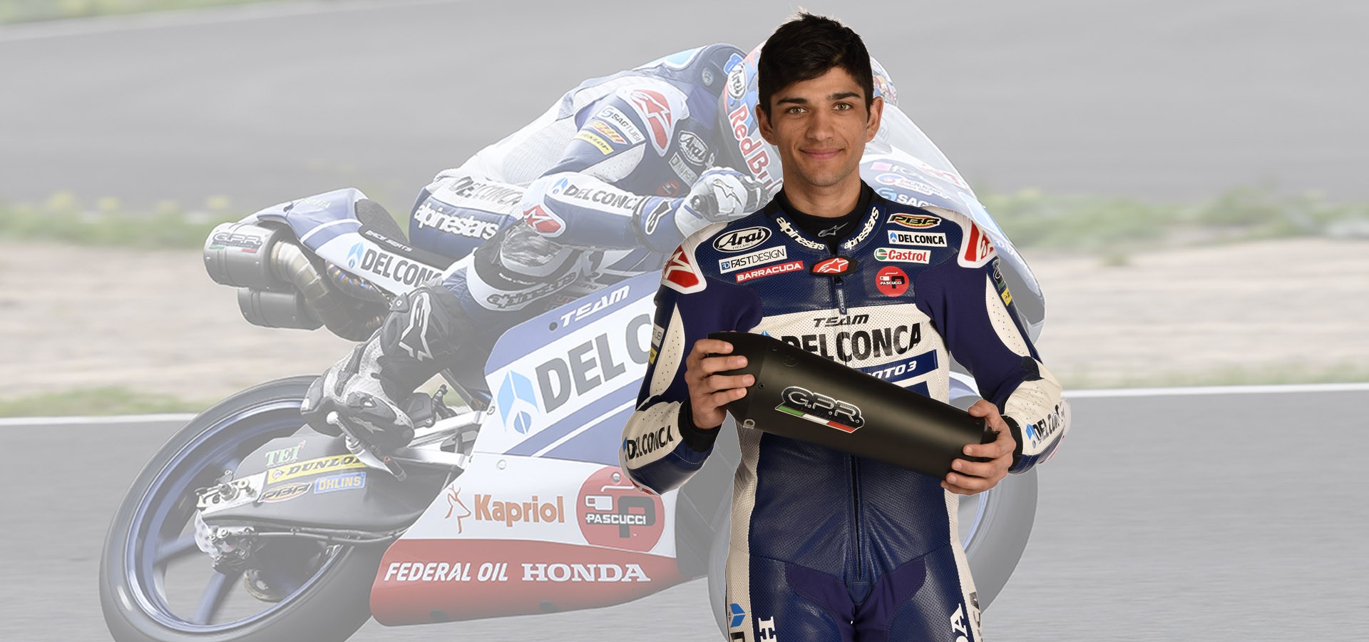 <B>JORGE MARTÍN</B><BR><br />
MOTO3 WORLD CHAMPIONSHIP<BR>HONDA GRESINI 2018