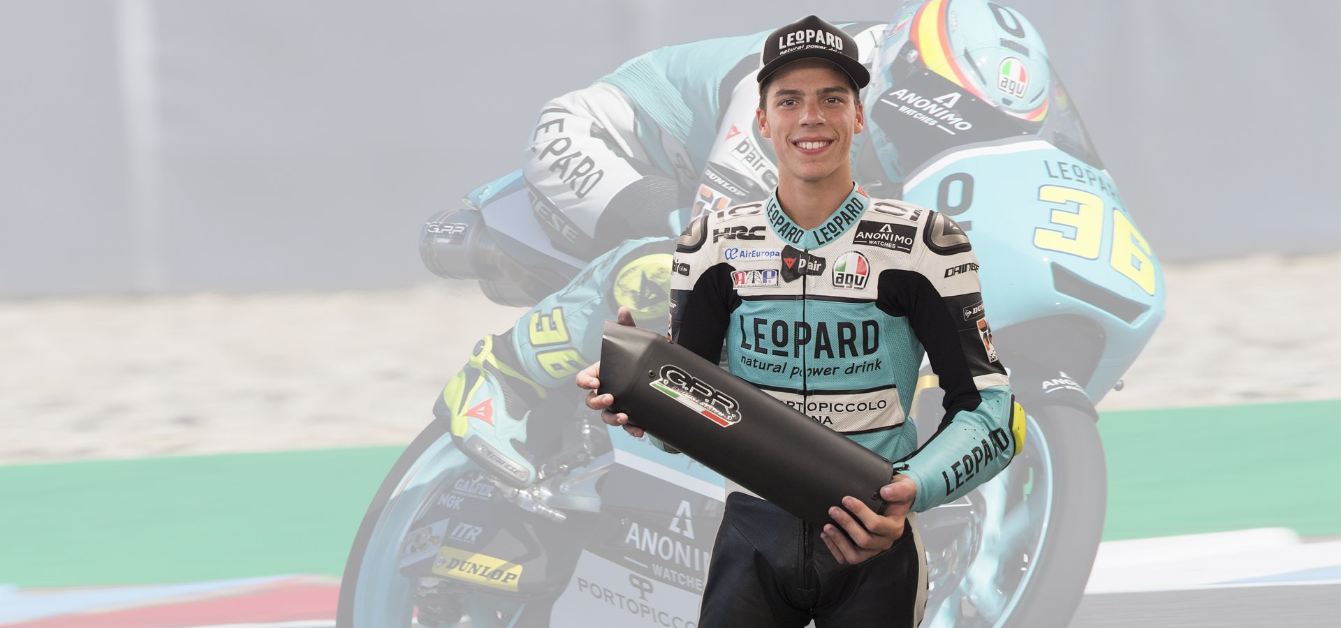 <B>JOAN MIR</B><BR><br />
MOTO3 WORLD CHAMPIONSHIP<BR>TEAM LEOPARDO 2017