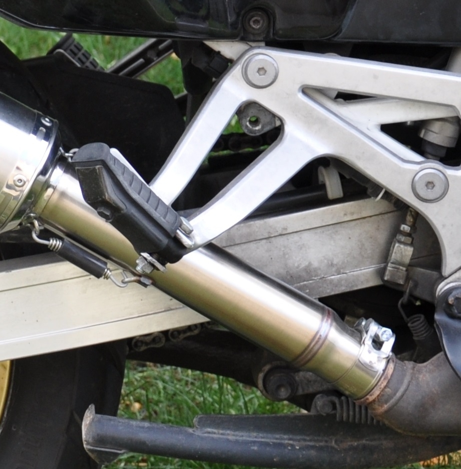 GPR exhaust compatible with  Honda Africa Twin NXR - XRV 750 Rd04  1990-1992, Trioval, Homologated legal slip-on exhaust including removable db killer and link pipe 