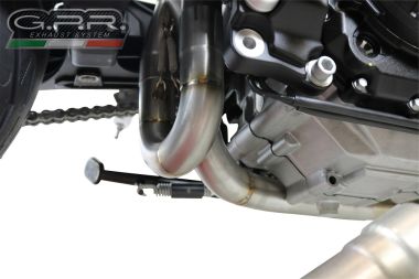 GPR exhaust compatible with  Aprilia Shiver 900 2017-2020, Decatalizzatore, Decat pipe 