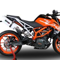 GPR exhaust compatible with  Ktm Rc 390 2017-2020, Albus Evo4, Homologated legal slip-on exhaust including removable db killer, link pipe and catalyst 