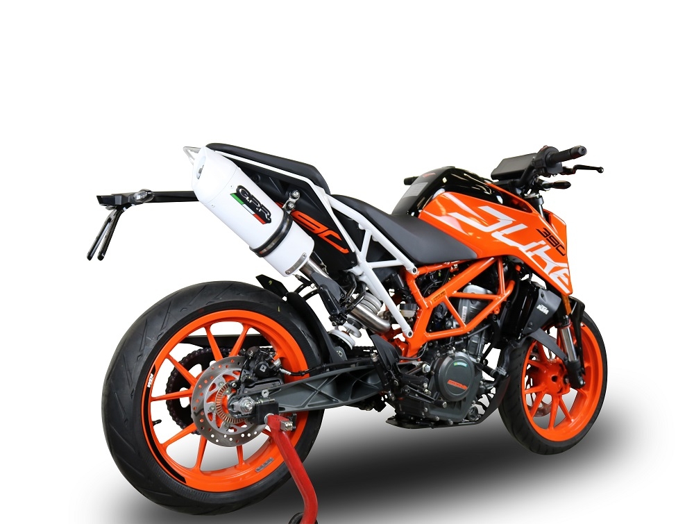 GPR exhaust compatible with  Ktm Rc 390 2017-2020, Albus Evo4, Homologated legal slip-on exhaust including removable db killer, link pipe and catalyst 