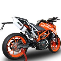 GPR exhaust compatible with  Ktm Rc 390 2017-2020, Albus Evo4, Homologated legal slip-on exhaust including removable db killer, link pipe and catalyst 