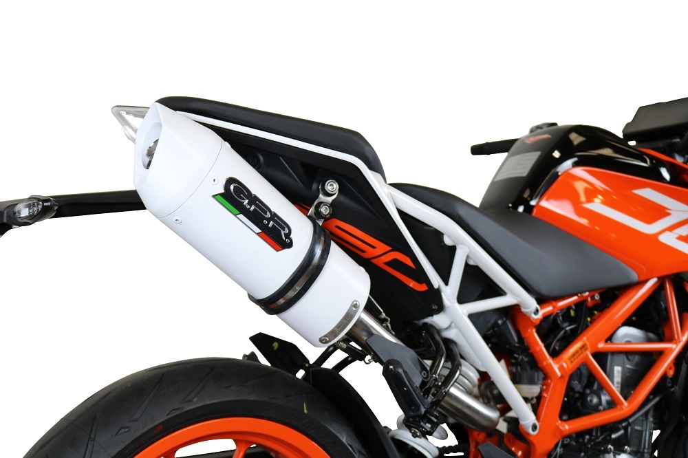 GPR exhaust compatible with  Ktm Rc 390 2017-2020, Albus Evo4, Homologated legal slip-on exhaust including removable db killer, link pipe and catalyst 