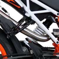 GPR exhaust compatible with  Ktm Duke 250 2017-2020, Furore Evo4 Nero, Homologated legal slip-on exhaust including removable db killer, link pipe and catalyst 