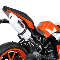 GPR exhaust compatible with  Ktm Rc 125 2017-2020, Albus Evo4, Slip-on exhaust legal for UK and non-EU markets including link pipe and removable db killer 