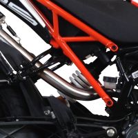 GPR exhaust compatible with  Ktm Duke 390 2017-2020, M3 Black Titanium, Homologated legal slip-on exhaust including removable db killer, link pipe and catalyst 