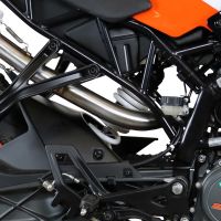 GPR exhaust compatible with  Ktm Rc 125 2017-2020, Furore Evo4 Nero, Slip-on exhaust legal for UK and non-EU markets including link pipe and removable db killer 