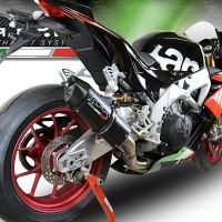 GPR exhaust compatible with  Aprilia Tuono 1100 V4 Rr 2017-2020, Furore Nero, Homologated legal slip-on exhaust including removable db killer, link pipe and catalyst 