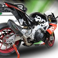 GPR exhaust compatible with  Aprilia Rsv4 1100 Racing Factory 2019-2020, GP Evo4 Poppy, Homologated legal slip-on exhaust including removable db killer, link pipe and catalyst 