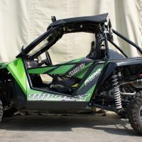 GPR exhaust compatible with  Artic Cat Wild Cat 1000  2012-2014, Deeptone Atv, Homologated legal slip-on exhaust including removable db killer and link pipe 