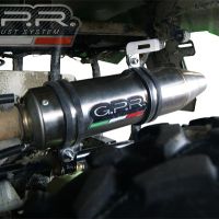 GPR exhaust compatible with  Artic Cat Trv 700 2013-2014, Deeptone Atv, Homologated legal slip-on exhaust including removable db killer and link pipe 