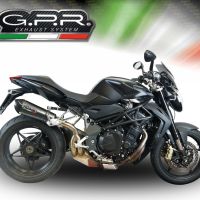 GPR exhaust compatible with  Mv Agusta Brutale 1090 R-RR  2010-2016, Gpe Ann. Poppy, Homologated legal slip-on exhaust including removable db killer and link pipe 