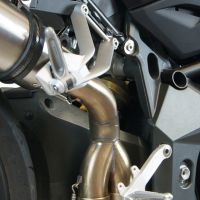 GPR exhaust compatible with  Mv Agusta Brutale 990 R 2010-2011, M3 Titanium Natural, Homologated legal slip-on exhaust including removable db killer and link pipe 