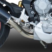 GPR exhaust compatible with  Mv Agusta Rivale - Stradale 800 2014-2016, Albus Ceramic, Homologated legal slip-on exhaust including removable db killer and link pipe 