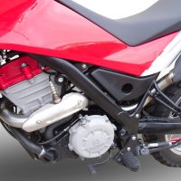 GPR exhaust compatible with  Husqvarna TERRA - STRADA TR 650  2013-2015, Albus Ceramic, Homologated legal full system exhaust, including removable db killer and catalyst 