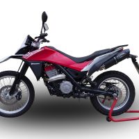 GPR exhaust compatible with  Husqvarna TERRA - STRADA TR 650  2013-2015, Furore Nero, Homologated legal full system exhaust, including removable db killer and catalyst 