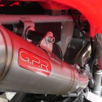 GPR exhaust compatible with  Honda Trx 400 Sportrax EX 1999-2014, Powercone Evo, Homologated legal slip-on exhaust including removable db killer and link pipe 