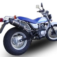 GPR exhaust compatible with  Suzuki Rv 125 Van Van 2003-2017, Furore Nero, Homologated legal slip-on exhaust including removable db killer and link pipe 