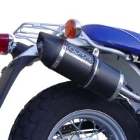 GPR exhaust compatible with  Suzuki Rv 125 Van Van 2003-2017, Furore Nero, Homologated legal slip-on exhaust including removable db killer and link pipe 