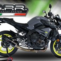 GPR exhaust compatible with  Yamaha Mt-10 2016-2024, Furore Evo4 Nero, Homologated legal Mid-full system exhaust, including removable db killer and catalyst  