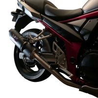 GPR exhaust compatible with  Suzuki Gsf 1200 Bandit - S  2005-2006, Furore Poppy, Homologated legal slip-on exhaust including removable db killer, link pipe and catalyst 