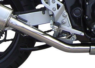 GPR exhaust compatible with  Suzuki Gsx750F 1998-2004, Satinox , Homologated legal slip-on exhaust including removable db killer and link pipe 