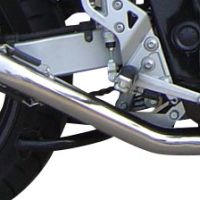 GPR exhaust compatible with  Suzuki Gsx750F 1998-2004, Satinox , Homologated legal slip-on exhaust including removable db killer and link pipe 