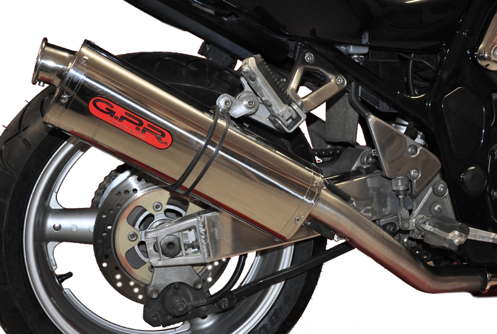 GPR exhaust compatible with  Suzuki Gsf 1200 Bandit - S  2005-2006, Trioval, Homologated legal slip-on exhaust including removable db killer, link pipe and catalyst 