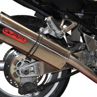 GPR exhaust compatible with  Suzuki Gsf 1200 Bandit - S  2005-2006, Trioval, Homologated legal slip-on exhaust including removable db killer, link pipe and catalyst 