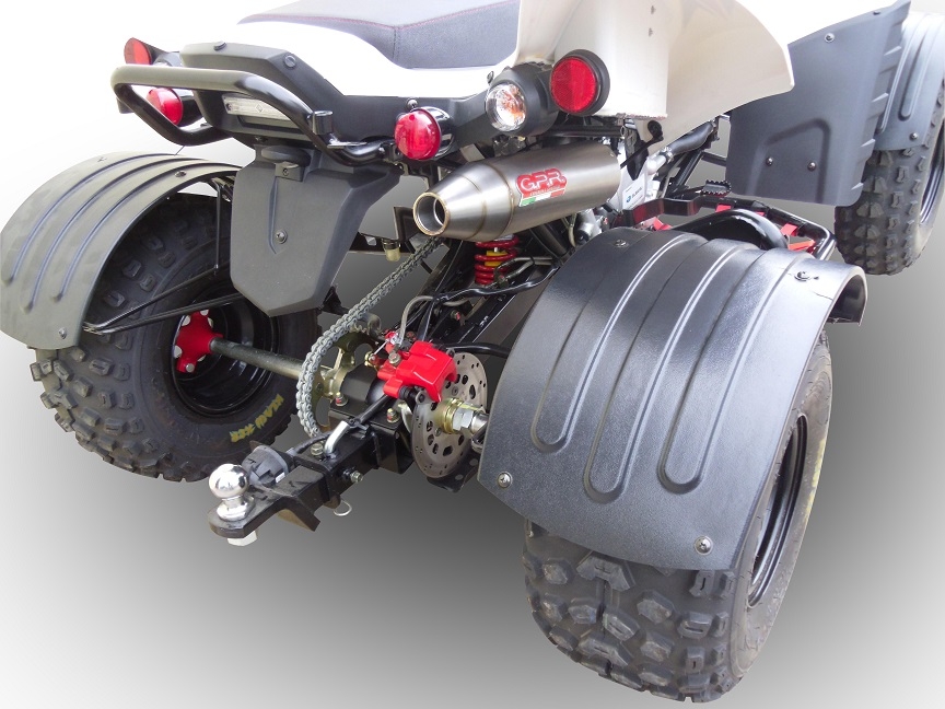 GPR exhaust compatible with  Beeline Bestia 3.3 Supermoto -Offroad 2011-2021, Deeptone Atv, Homologated legal full system exhaust, including removable db killer 