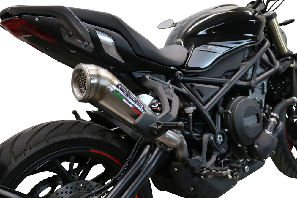 GPR exhaust compatible with  Benelli 752 S 2019-2021, Powercone Evo, Homologated legal slip-on exhaust including removable db killer and link pipe 