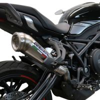 GPR exhaust compatible with  Benelli 752 S 2019-2021, Powercone Evo, Homologated legal slip-on exhaust including removable db killer and link pipe 