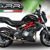 GPR exhaust compatible with  Benelli Bn 302 S 2015-2016, Furore Poppy, Homologated legal slip-on exhaust including removable db killer and link pipe 