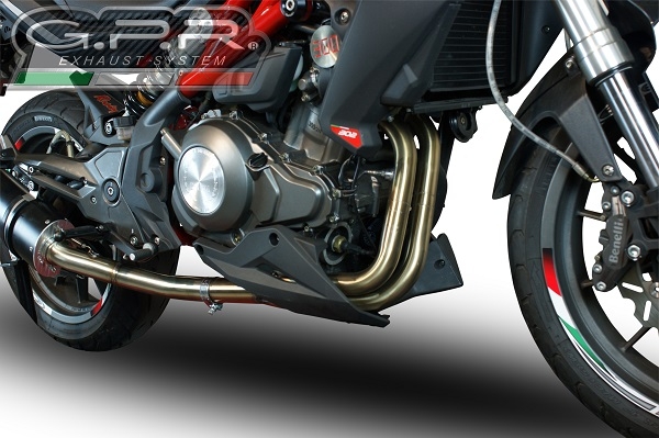 GPR exhaust compatible with  Cf Moto 700 CL-X Adv 2022-2024, Decatalizzatore, Decat pipe 