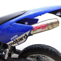 GPR exhaust compatible with  Beta RR 125 Enduro Ac 4t 2005-2009, Deeptone Inox, Homologated legal slip-on exhaust including removable db killer and link pipe 