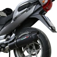 GPR exhaust compatible with  Bmw R 1200 R 2011-2014, Furore Nero, Homologated legal slip-on exhaust including removable db killer and link pipe 