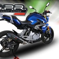 GPR exhaust compatible with  Bmw G 310 R 2022-2024, GP Evo4 Poppy, Homologated legal full system exhaust, including removable db killer and catalyst 