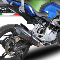 GPR exhaust compatible with  Bmw G 310 R 2022-2024, GP Evo4 Poppy, Homologated legal full system exhaust, including removable db killer and catalyst 