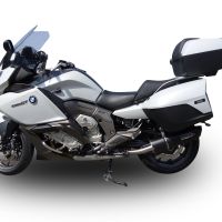 GPR exhaust compatible with  Bmw K 1600 Gt 2010-2016, Furore Poppy, Dual Homologated legal slip-on exhaust including removable db killers and link pipes 