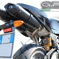 GPR exhaust compatible with  Bmw R 1200 S 2006-2008, Furore Nero, Dual Homologated legal slip-on exhaust including removable db killers and link pipes 