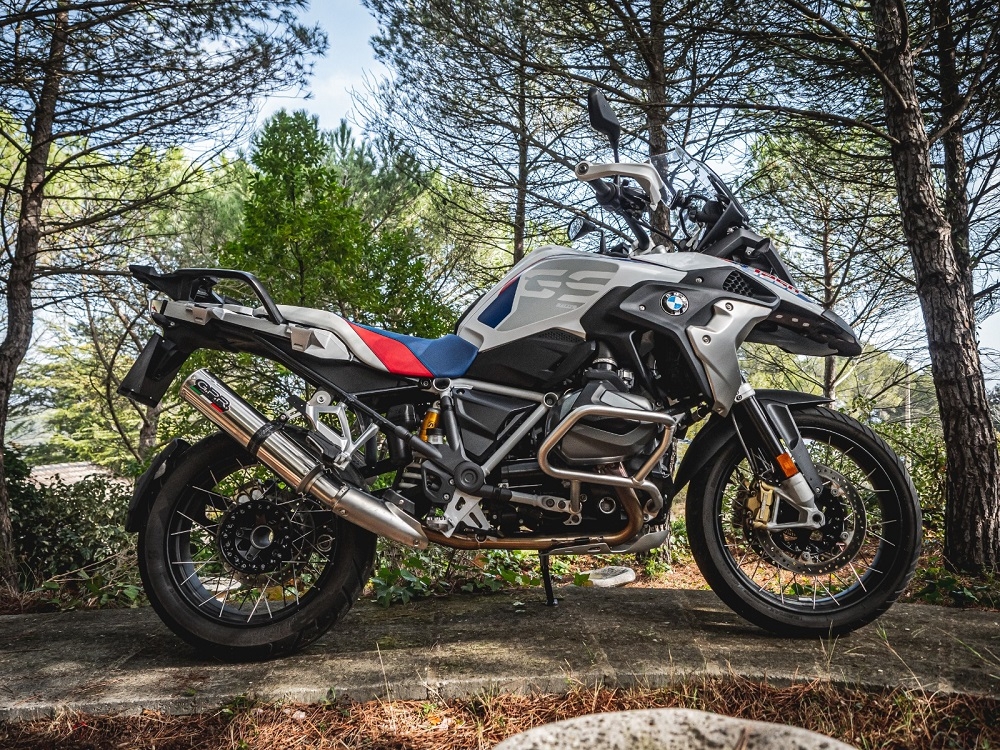 GPR exhaust compatible with  Bmw R 1250 Gs -Adventure 2019-2020, M3 Inox , Homologated legal slip-on exhaust including removable db killer and link pipe 