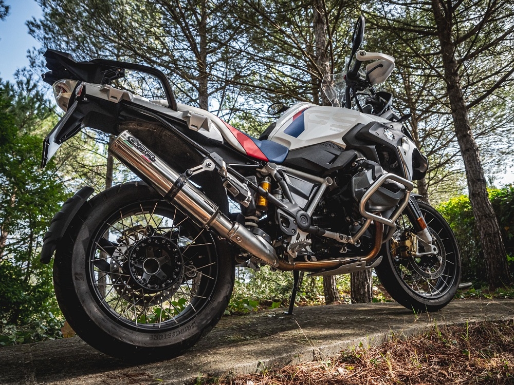 GPR exhaust compatible with  Bmw R 1250 Gs -Adventure 2019-2020, M3 Inox , Homologated legal slip-on exhaust including removable db killer and link pipe 