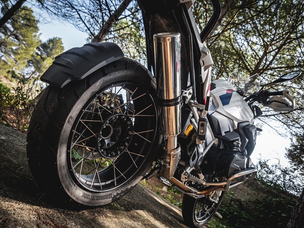 GPR exhaust compatible with  Bmw R 1250 Gs -Adventure 2019-2020, M3 Inox , Homologated legal slip-on exhaust including removable db killer and link pipe 