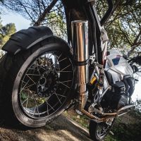 GPR exhaust compatible with  Bmw R 1250 Gs -Adventure 2019-2020, M3 Inox , Homologated legal slip-on exhaust including removable db killer and link pipe 