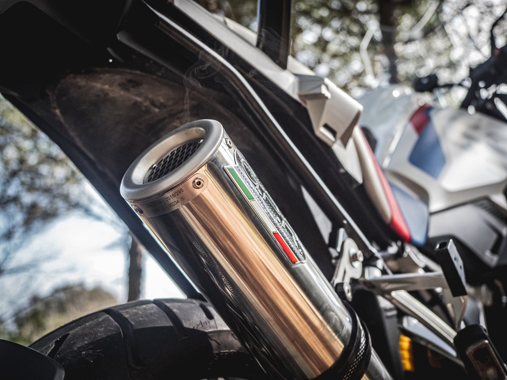 GPR exhaust compatible with  Bmw R 1250 Gs -Adventure 2019-2020, M3 Inox , Homologated legal slip-on exhaust including removable db killer and link pipe 