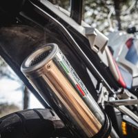 GPR exhaust compatible with  Bmw R 1250 Gs -Adventure 2019-2020, M3 Inox , Homologated legal slip-on exhaust including removable db killer and link pipe 