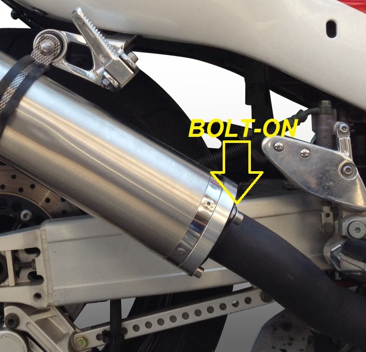 GPR exhaust compatible with  Hyosung Comet 125 GT - R  2003-2014, Inox Tondo, Homologated legal bolt-on silencer including removable db killer 