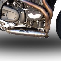 GPR exhaust compatible with  Buell Xb 12 2003-2007, Deeptone Inox, Dual Homologated legal slip-on exhaust including removable db killers and link pipes 